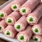 Creamy Ham and Cheese Roll-Ups with Green Onion