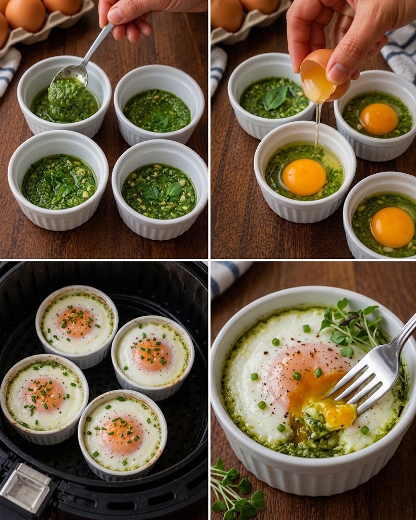 Air Fryer Ramekin Eggs