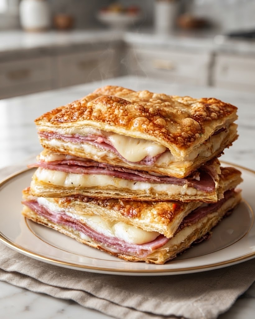 Cheesy Ham Puff Pastry Sandwiches: A Crispy, Flaky and Delicious Recipe
