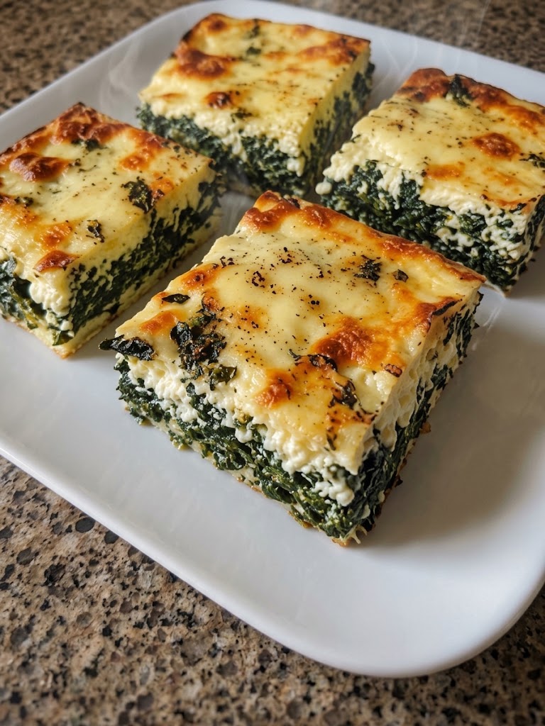 Mediterranean Spinach and Feta Squares 1 Mediterranean Spinach and Feta Squares