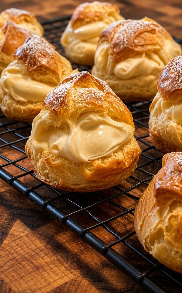 Classic French Cream Puffs 1 Classic French Cream Puffs