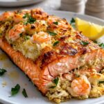 Crab and Shrimp Stuffed Salmon
