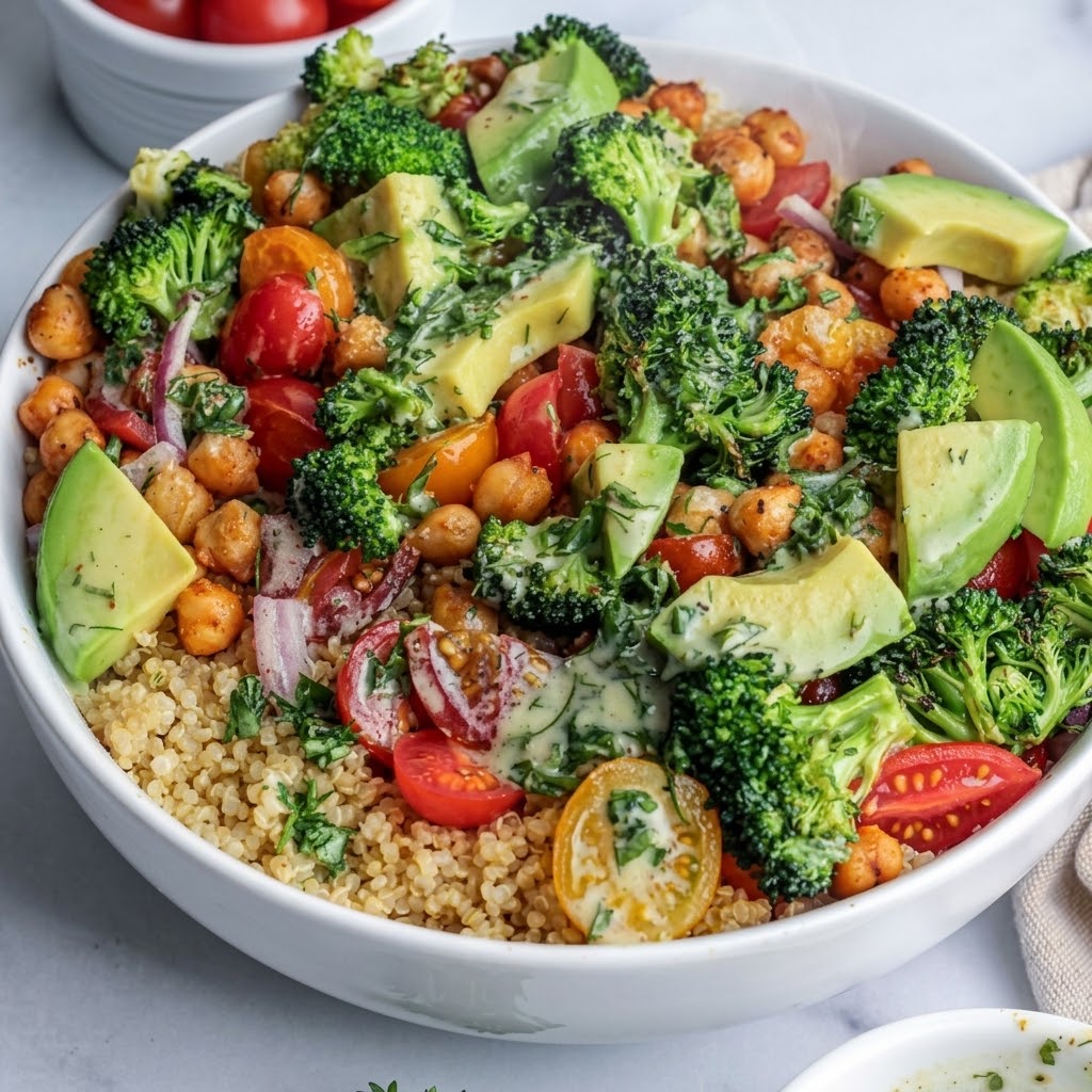 Roasted Broccoli & Quinoa Salad 107 Roasted Broccoli & Quinoa Salad