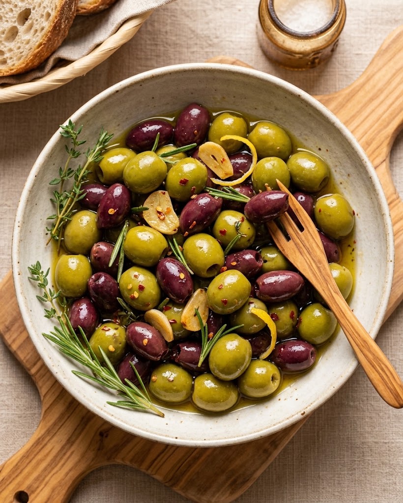 Marinated Herb & Garlic Olives
