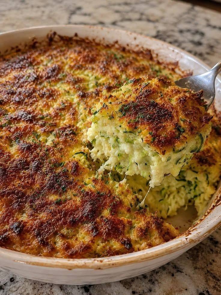 Shredded Zucchini Casserole 🥒🧀✨