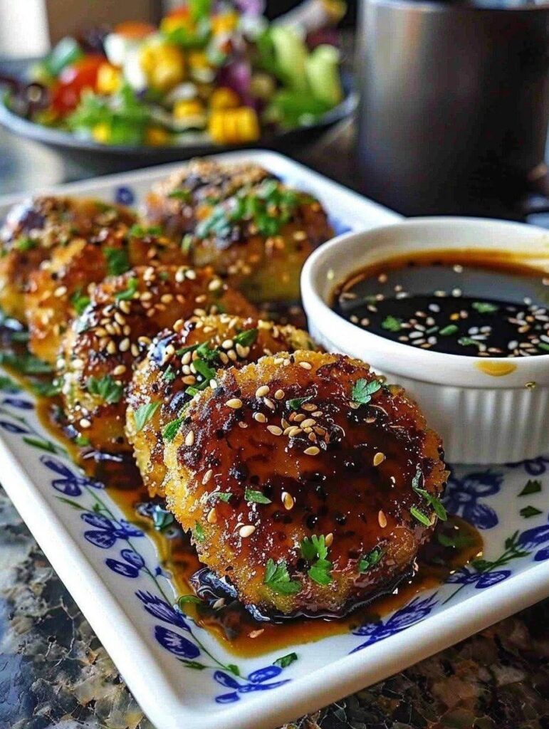 Vegan Sticky Miso Glazed Chickpea Cutlets 1 Vegan Sticky Miso Glazed Chickpea Cutlets