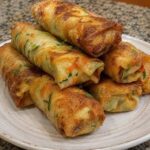 Vegan Zucchini Cottage Cheese Spring Rolls