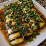 Grilled Zucchini with Spicy Asian Sauce 3 Grilled Zucchini with Spicy Asian Sauce