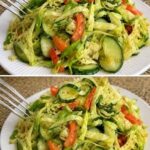 Cucumber and Chinese Cabbage Salad With Vegan Yogurt Dressing