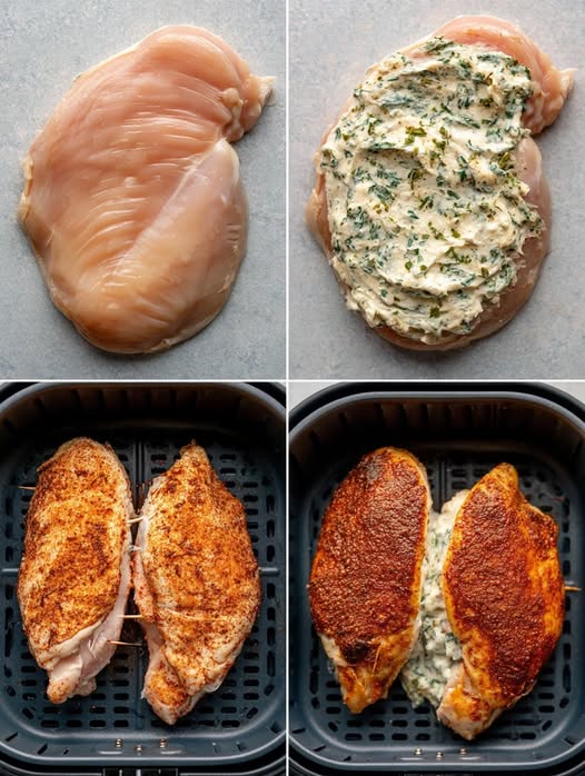 Air Fryer Stuffed Chicken Breast 1 Air Fryer Stuffed Chicken Breast