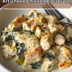 High-Protein Spinach and Artichoke Chicken Casserole