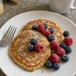 No-Mix Banana Pancakes with Berries