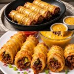 Crispy Cheeseburger Egg Rolls