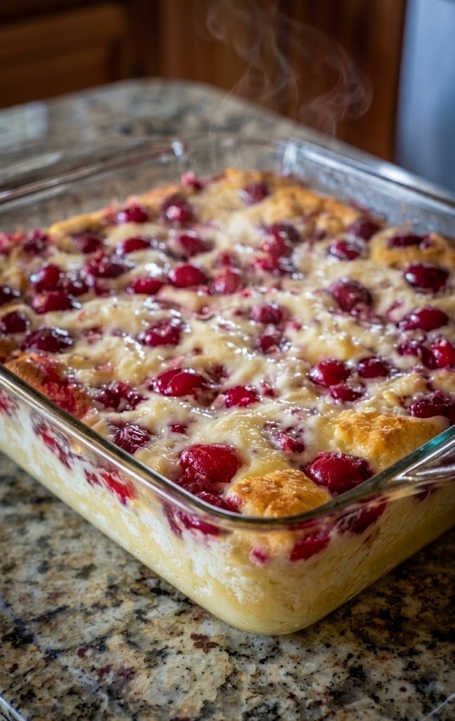 Cherry Cream Cheese Breakfast Bake 🍒🧀 1 Cherry Cream Cheese Breakfast Bake 🍒🧀