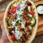 Mediterranean Chicken Gyros 🥙🍗 3 Mediterranean Chicken Gyros 🥙🍗