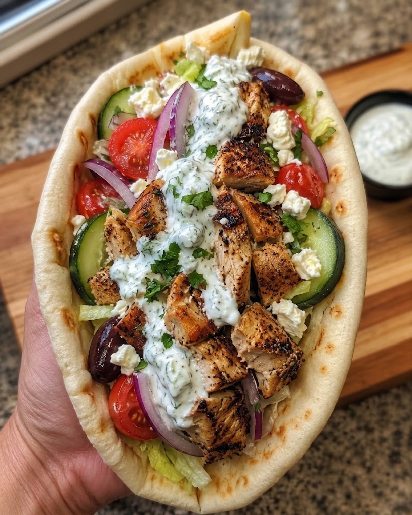 Mediterranean Chicken Gyros 🥙🍗 1 Mediterranean Chicken Gyros 🥙🍗