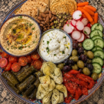 Mediterranean Mezze Platter with Hummus, Olives & Burrata 🫒🧀 3 Mediterranean Mezze Platter with Hummus, Olives & Burrata 🫒🧀