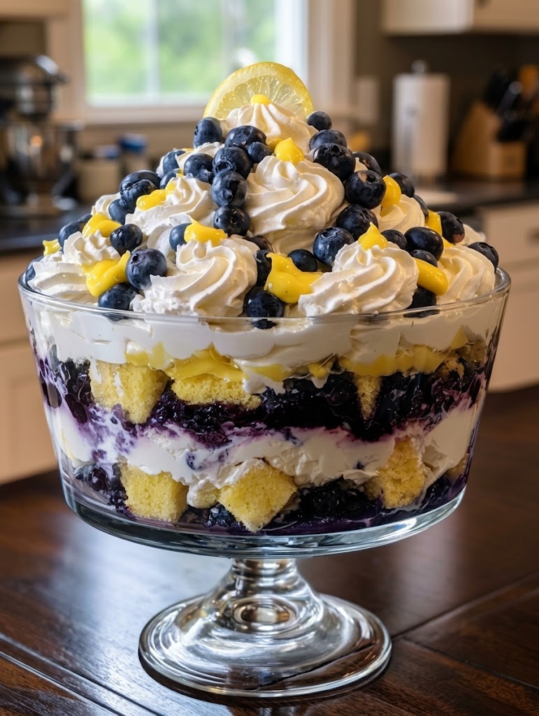 Lemon Blueberry Trifle 🍋🫐 1 Lemon Blueberry Trifle 🍋🫐