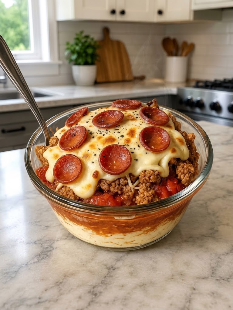 Viral Cottage Cheese Pizza Bowl 🍕🥣 1 Viral Cottage Cheese Pizza Bowl 🍕🥣