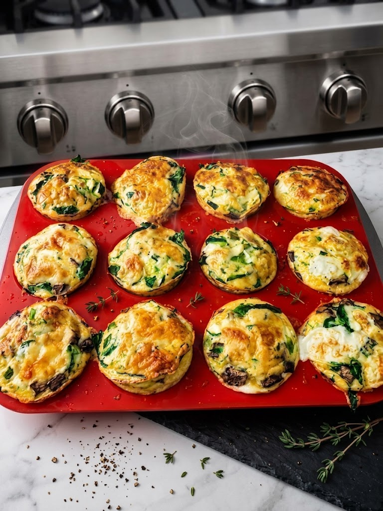 Vegetable and Cheese Egg Muffins 1 Vegetable and Cheese Egg Muffins