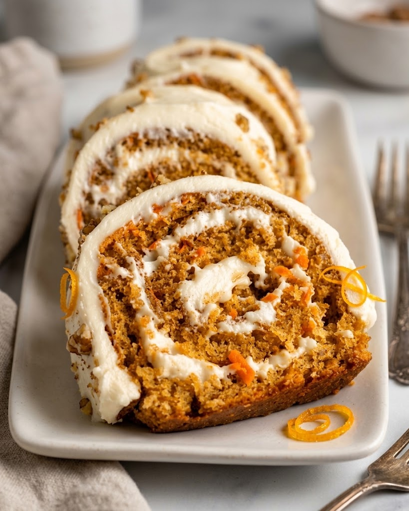 Carrot Cake Roll 1 Carrot Cake Roll