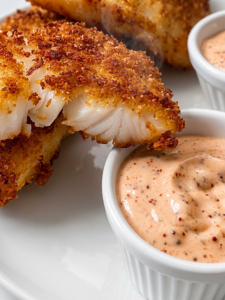 Crispy Fish with Dipping Sauce 1 Crispy Fish with Dipping Sauce