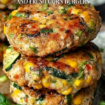 Chicken Zucchini and Fresh Corn Burgers 3 Chicken Zucchini and Fresh Corn Burgers