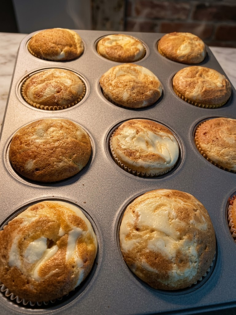 Pumpkin Spice Cream Cheese Muffins