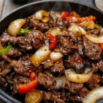 Sizzling Chinese Pepper Steak with Onions