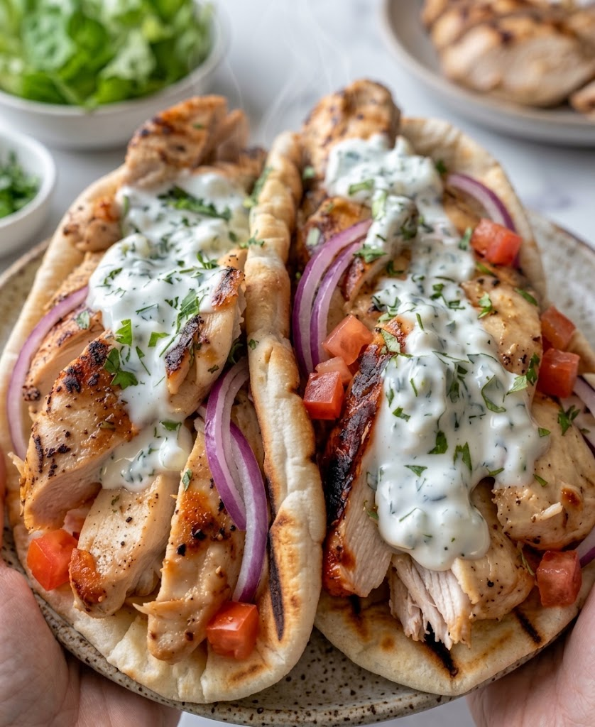 Greek Chicken Gyros