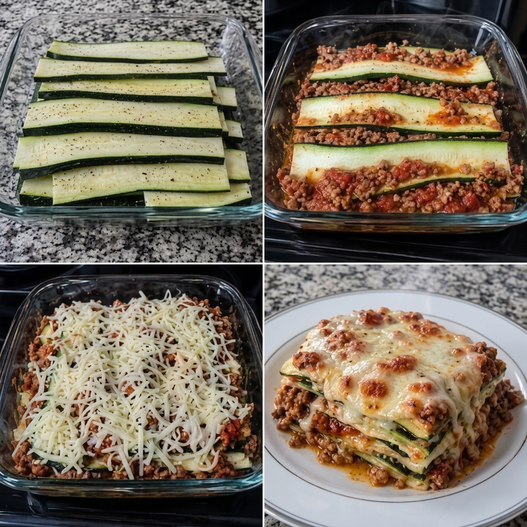 Zucchini No Noodle Lasagna 😋 1 Zucchini No Noodle Lasagna 😋