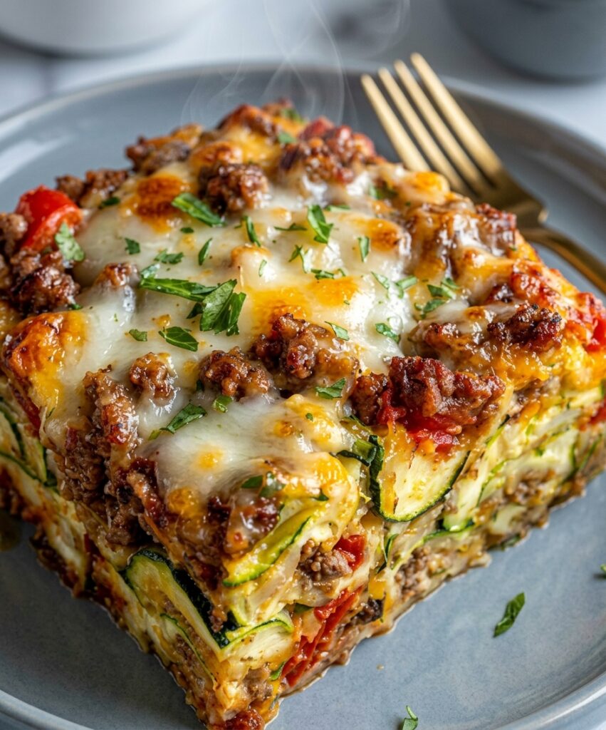 Anti-Inflammatory Zucchini Pizza Casserole