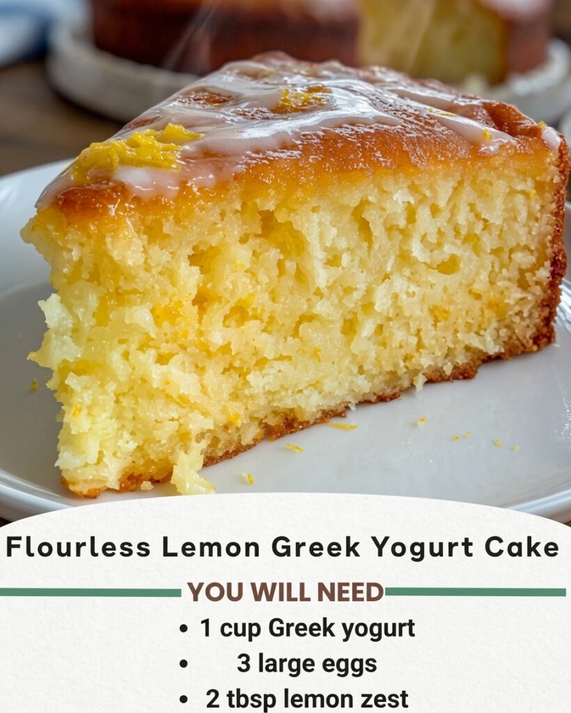 Flourless Greek Yogurt Lemon Almond Cake 1 Flourless Greek Yogurt Lemon Almond Cake