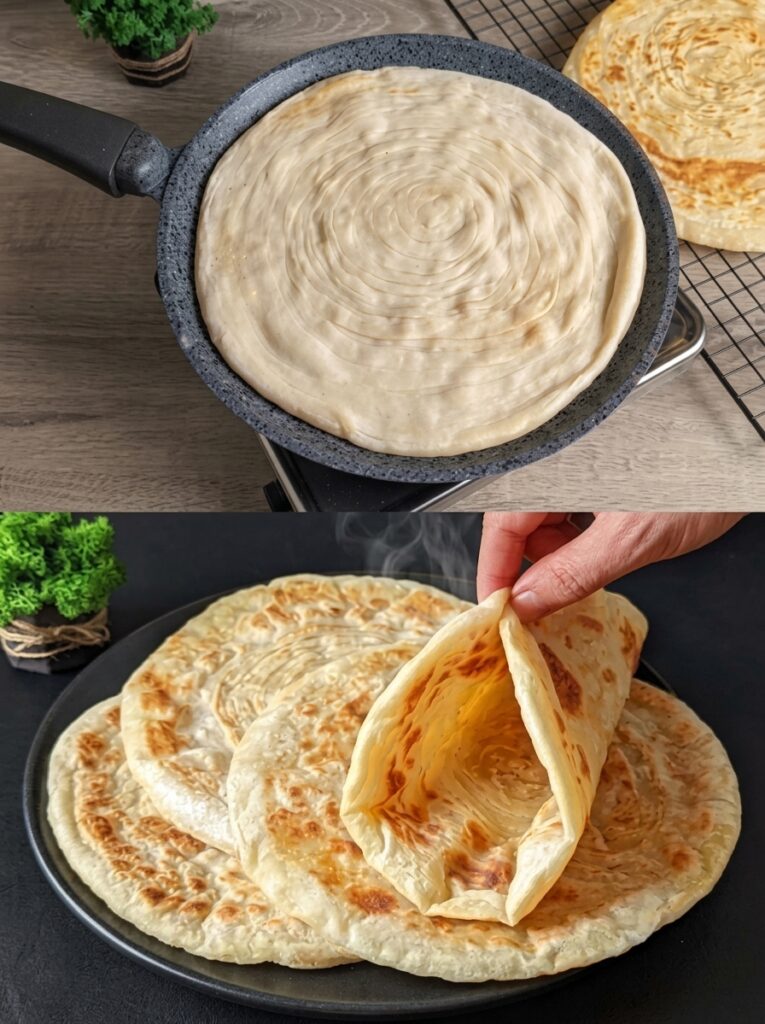 🫓 Flaky Layered Homemade High-Protein Flatbread