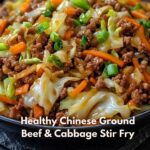 Healthy Chinese Ground Beef & Cabbage Stir Fry 4 Healthy Chinese Ground Beef & Cabbage Stir Fry