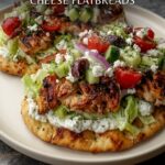 🥙 Greek Salad Cottage Cheese Flatbreads