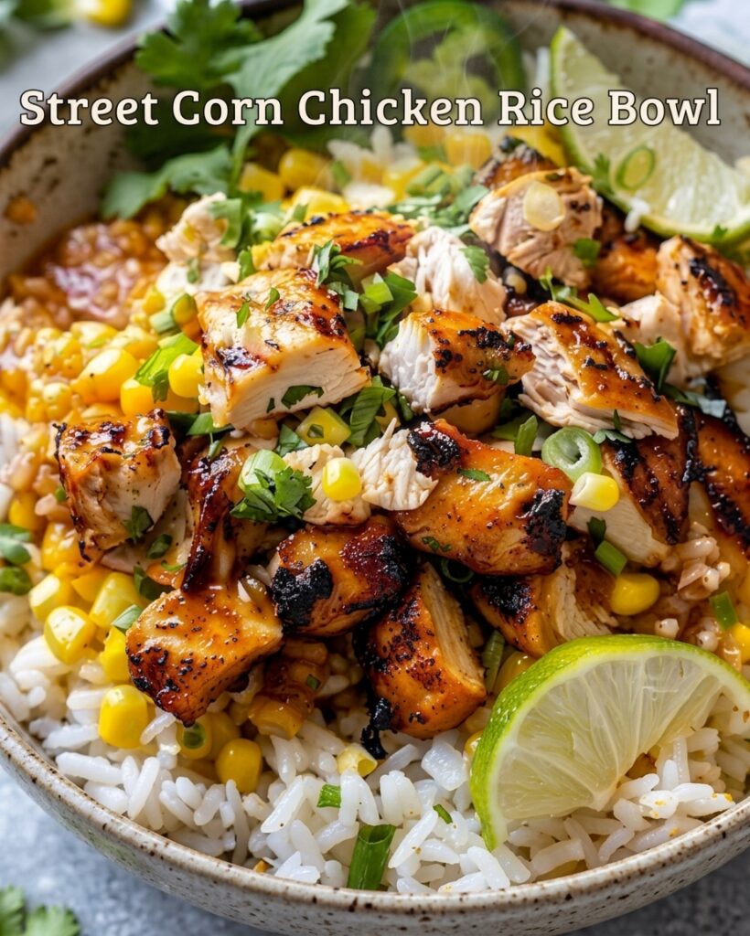 High-Protein Street Corn Chicken Rice Bowl | Easy & Flavorful Meal 1 High-Protein Street Corn Chicken Rice Bowl | Easy & Flavorful Meal
