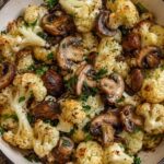 Roasted Cauliflower & Mushroom Skillet