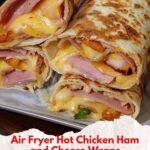 Air Fryer Hot Chicken Ham & Cheese Wraps