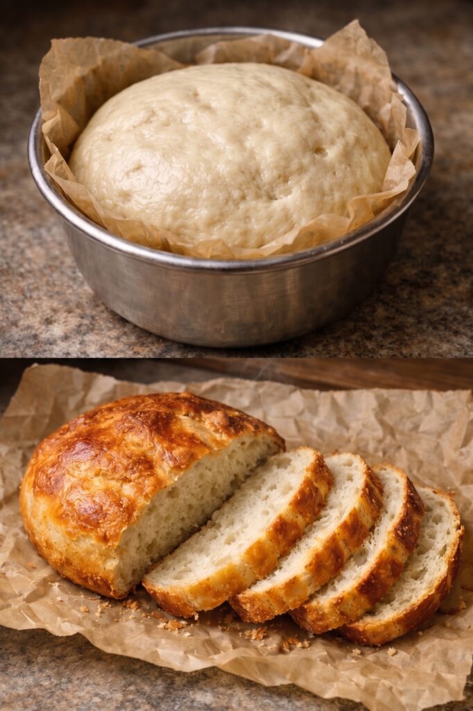 Easy Air Fryer Small-Batch Bread (No-Knead)
