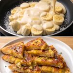 Pan-Fried Banana Custard Cake 