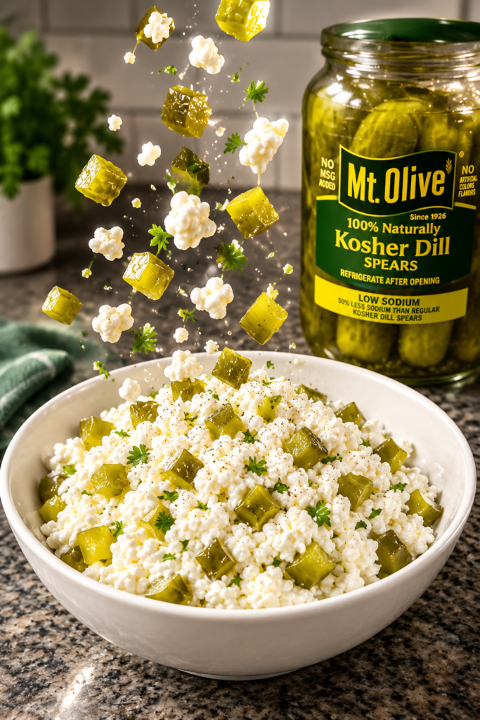 Cottage Cheese Pickle Bowl – High-Protein, Crunchy & Low-Carb 1 Cottage Cheese Pickle Bowl – High-Protein, Crunchy & Low-Carb