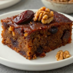 Vegan Date and Walnut Cake (No Flour)