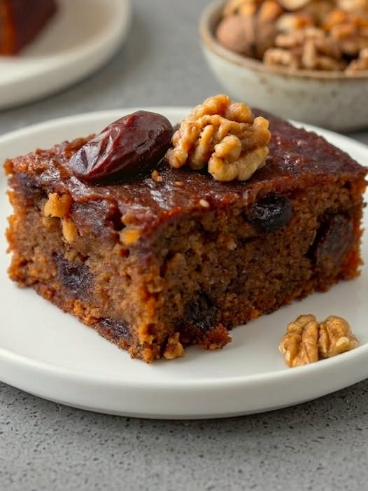 Vegan Date and Walnut Cake (No Flour) 1 Vegan Date and Walnut Cake (No Flour)