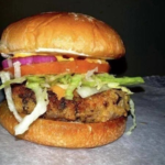 Vegan Chickpea and Mushroom Burger