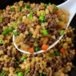 May be an image of couscous and fried rice