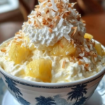 Vegan Hawaiian Pineapple Coconut Fluff – Cool, Creamy, Fruity & Full of Island-Inspired Flavor