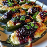 Blueberry Brie Jalapeño Poppers 