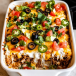Keto Cheesy Taco Casserole