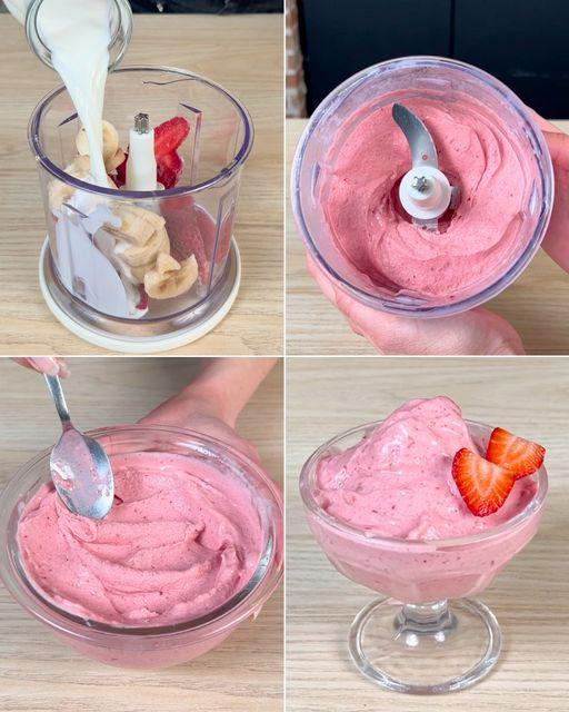 Vegan Strawberry Banana Ice Cream 1 Vegan Strawberry Banana Ice Cream